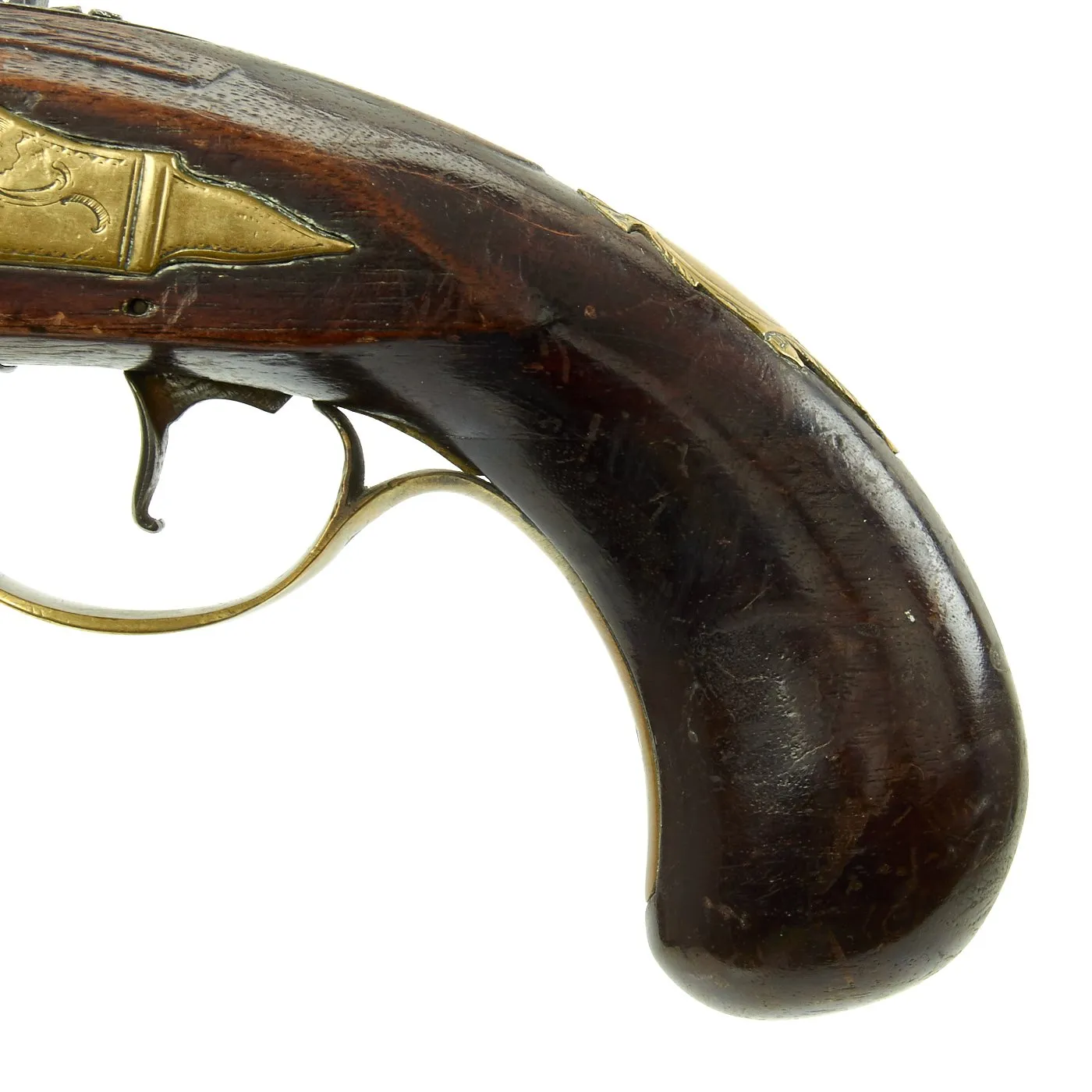 Original British Napoleonic Flintlock Overcoat Pistol by T. Richards of London - c. 1800