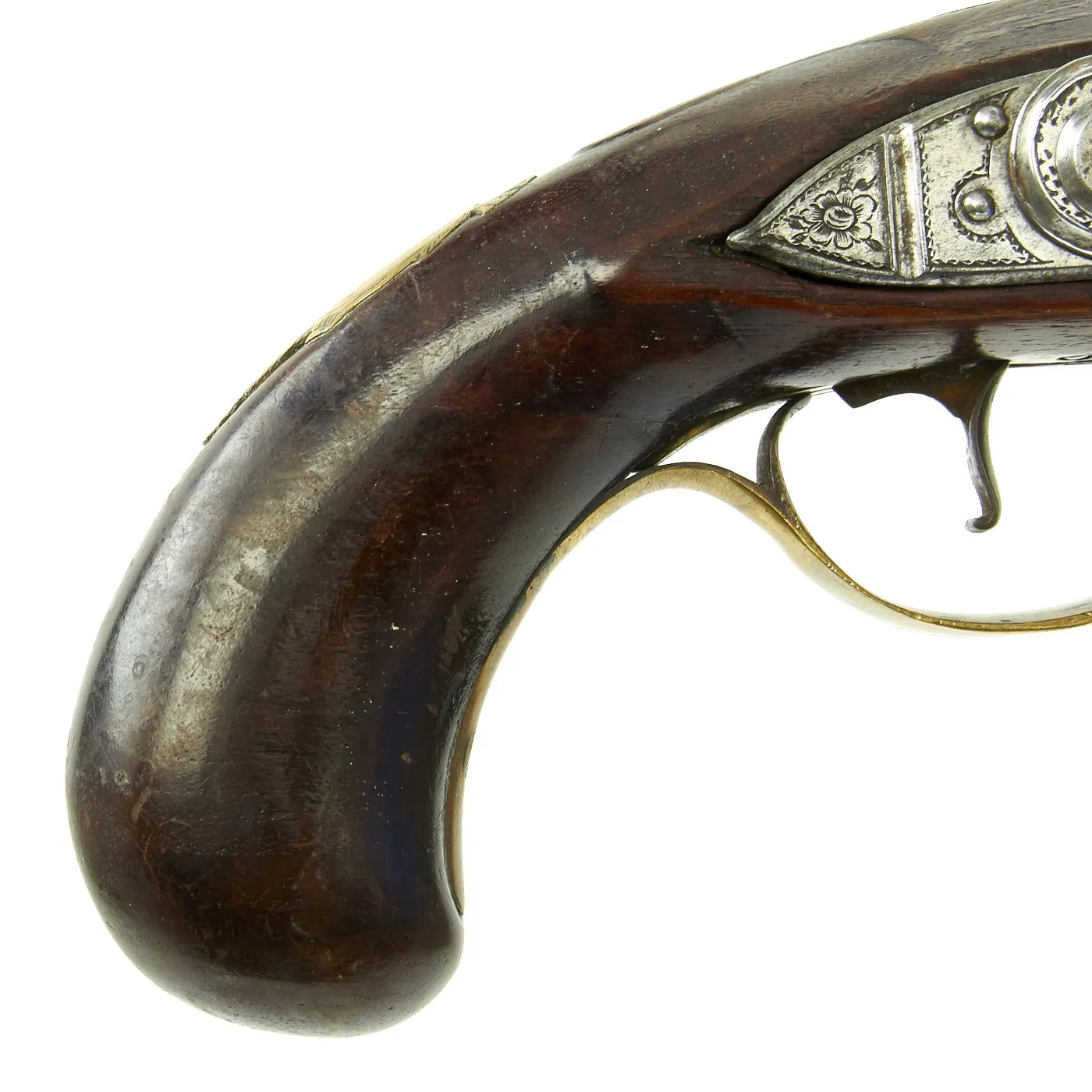 Original British Napoleonic Flintlock Overcoat Pistol by T. Richards of London - c. 1800