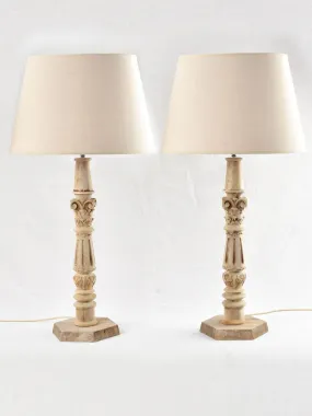 Pair of 19th century table lamps 33½"