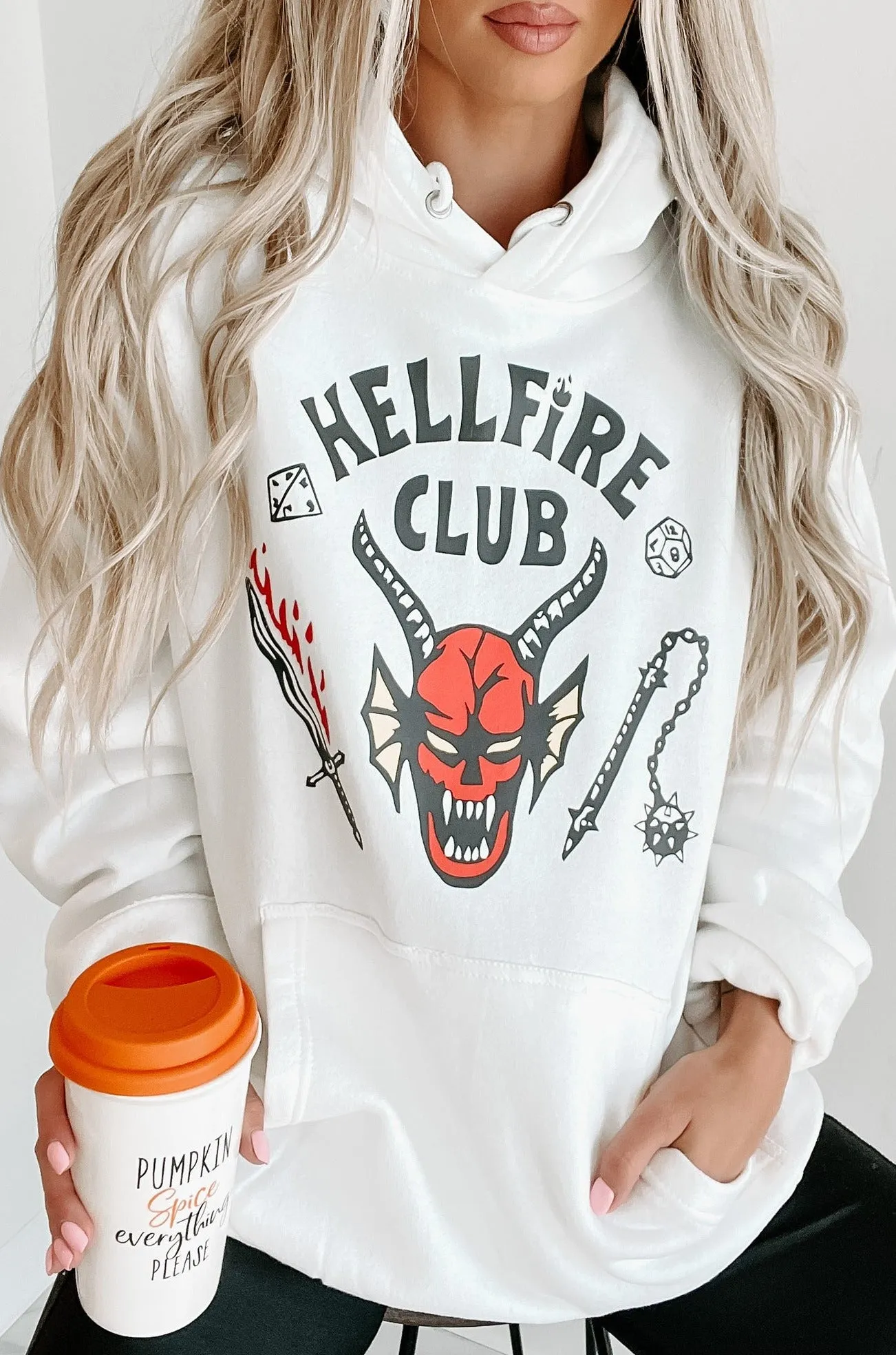 "Hellfire Club" Graphic - Multiple Shirt Options (White) - Print On Demand