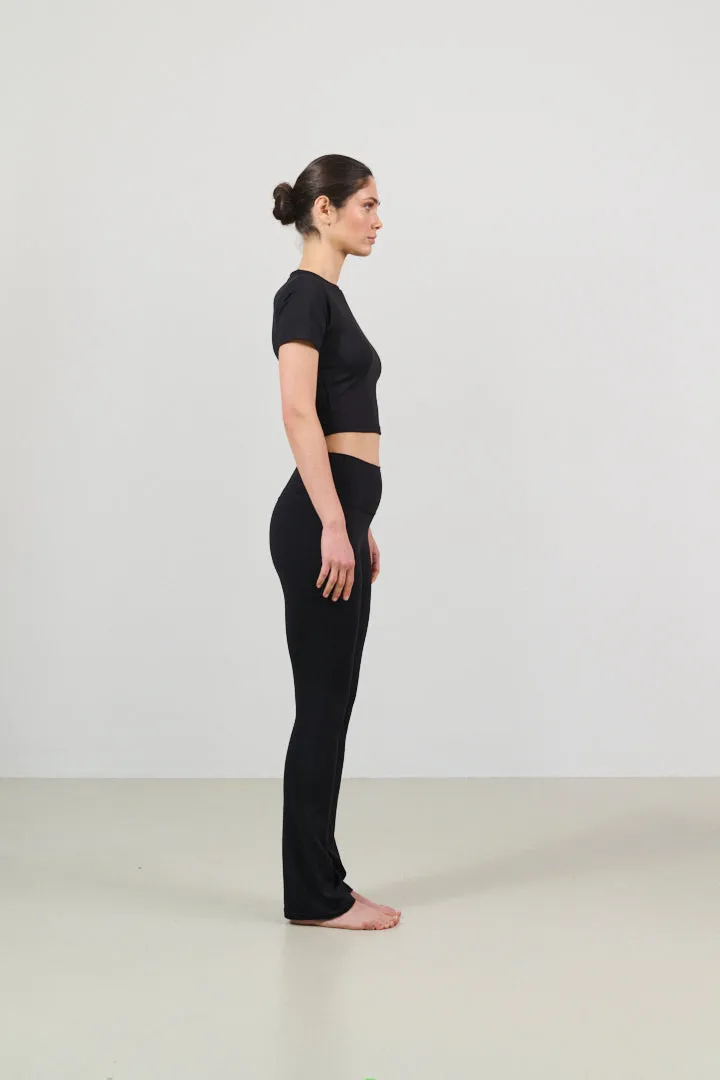 RIVER LIFT high-waisted flare legging - Black