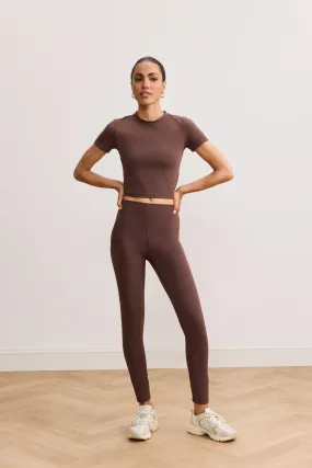 RIVER LIFT high-waisted legging - Chocolate