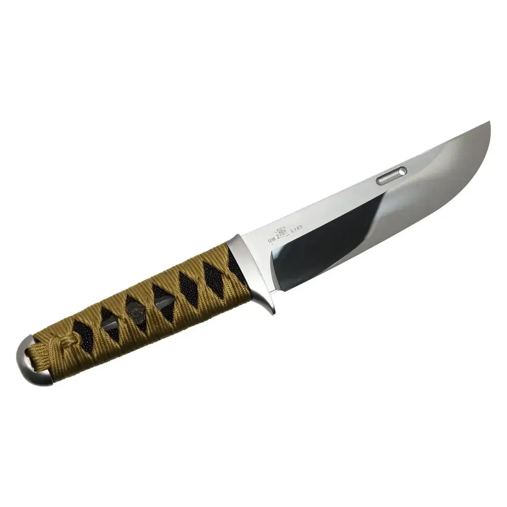 Rockstead UN-ZDP Fixed Blade (Gold Kincya Silk Wrapped Handle)