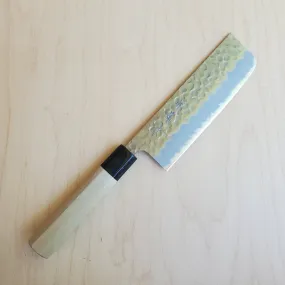 Sakai Kikumori Shirogami #2 165mm Nakiri Tsuchime