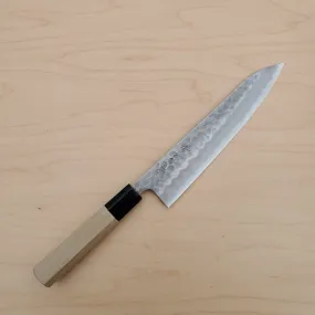 Sakai Kikumori Shirogami #2 210mm Gyuto Tsuchime