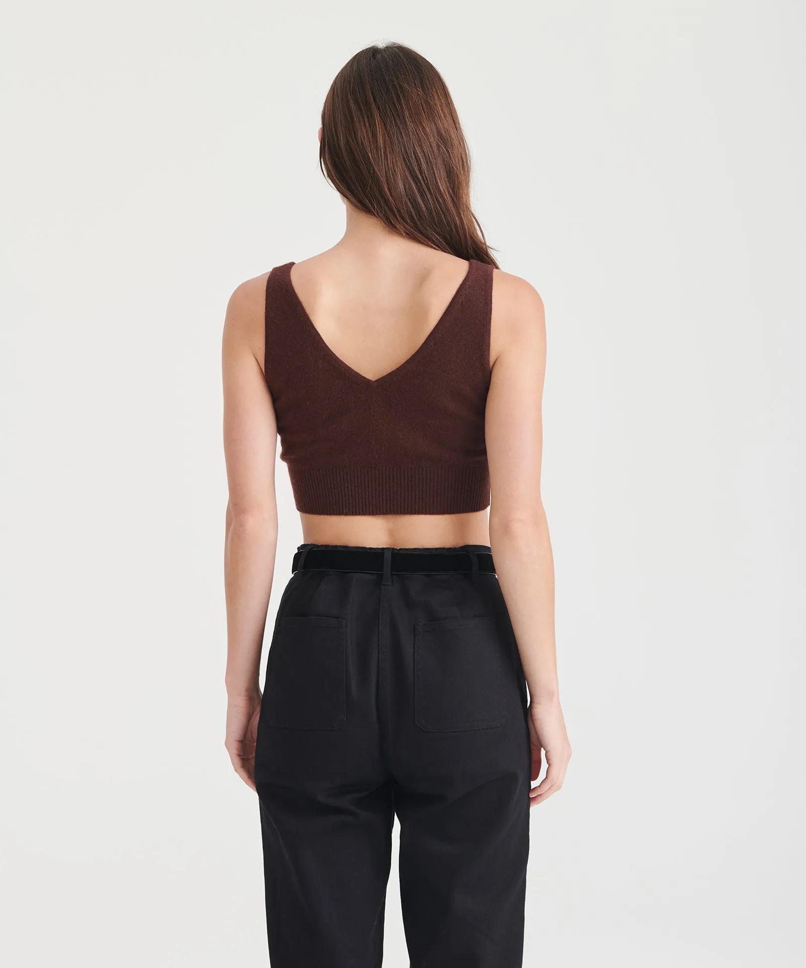 Signature Cashmere Longline Bra Tops