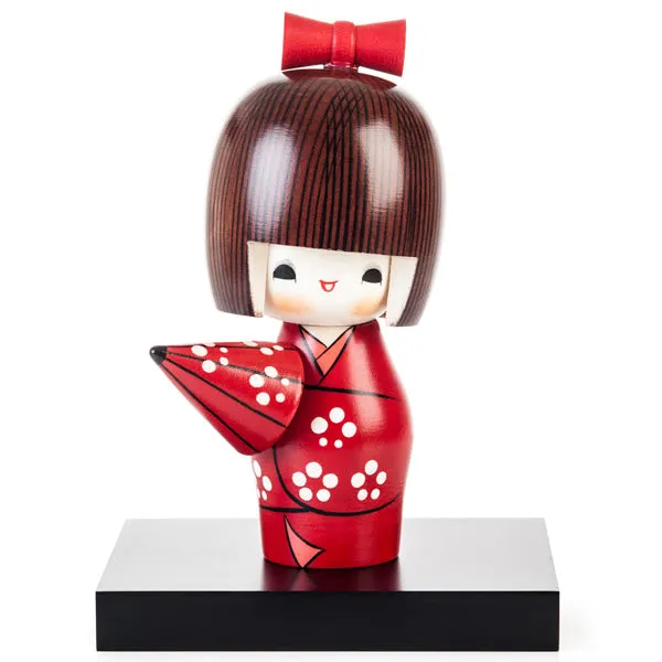 Sunny Weather Happy Girl Kokeshi Doll