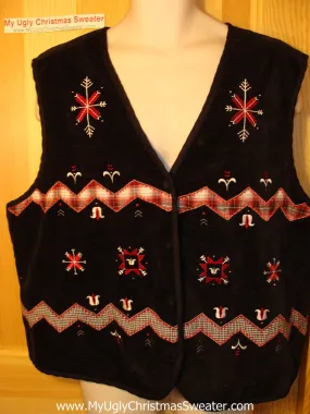 Tacky Ugly Christmas Sweater Vest(f110)