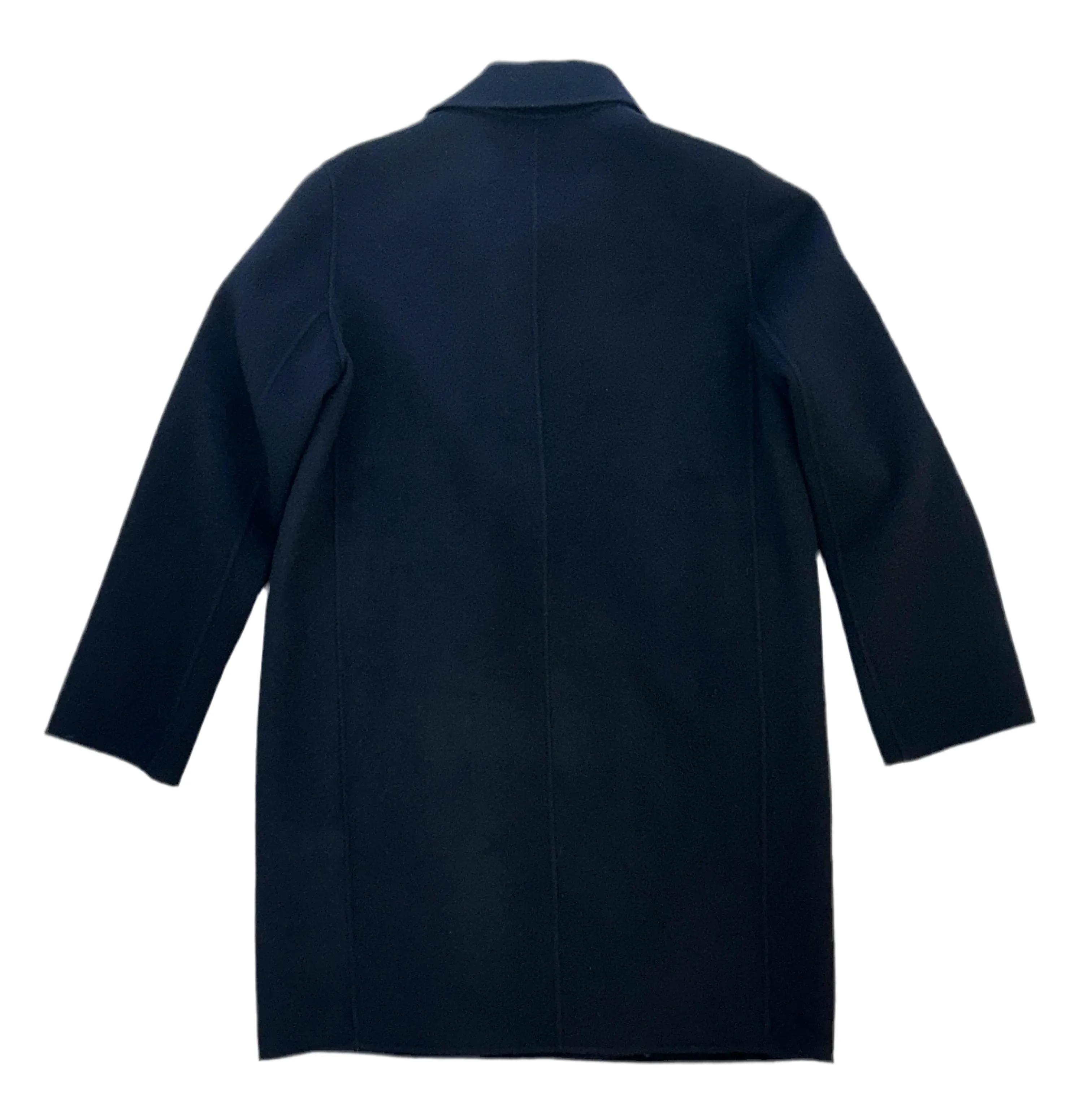 Theory Clairene Dark Navy/Nearly Black Double-Face Wool-Cashmere Relaxed Jacket Small