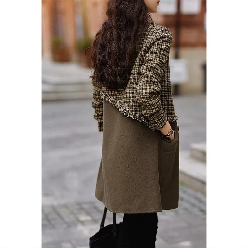 Thickened Double-Breasted Slimming Loose Fit Casual Car Coat