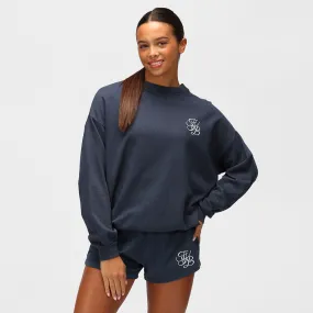 TKB Navy Terry Oversized Sweatshirt