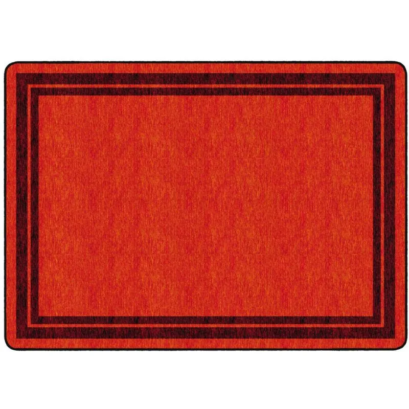 Tone on Tone Double Border Classroom Rug