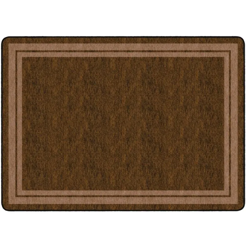 Tone on Tone Double Border Classroom Rug