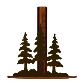 Triple Pine Trees Paper Towel Holder