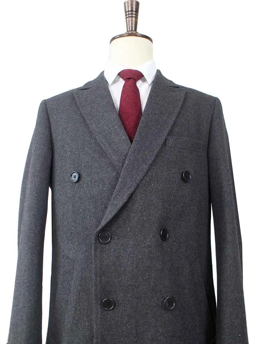 TWEED OVERCOAT GREY TWILL