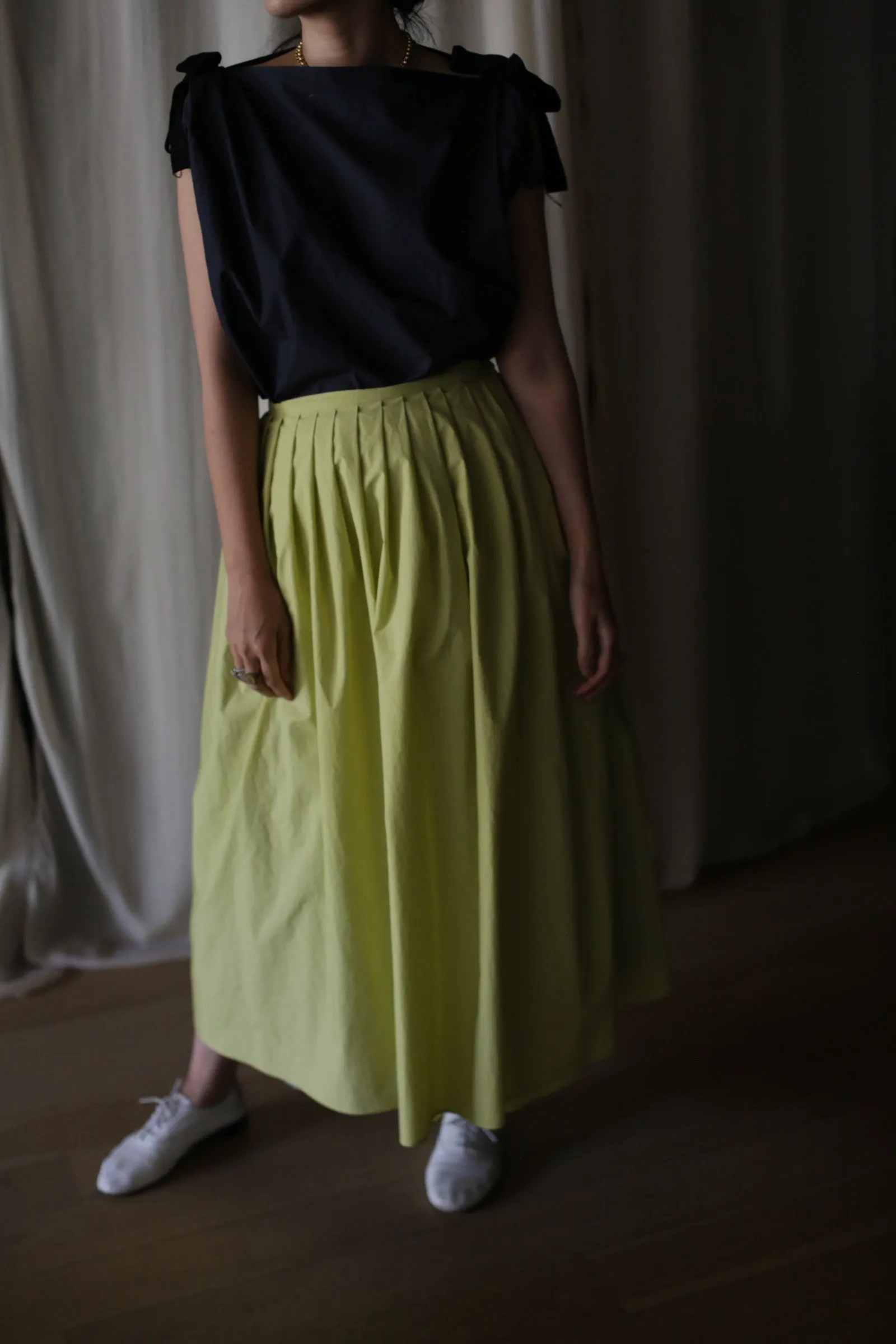 Typewriter Wrap Skirt | Citrine