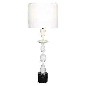 Uttermost Inverse White Marble Table Lamp