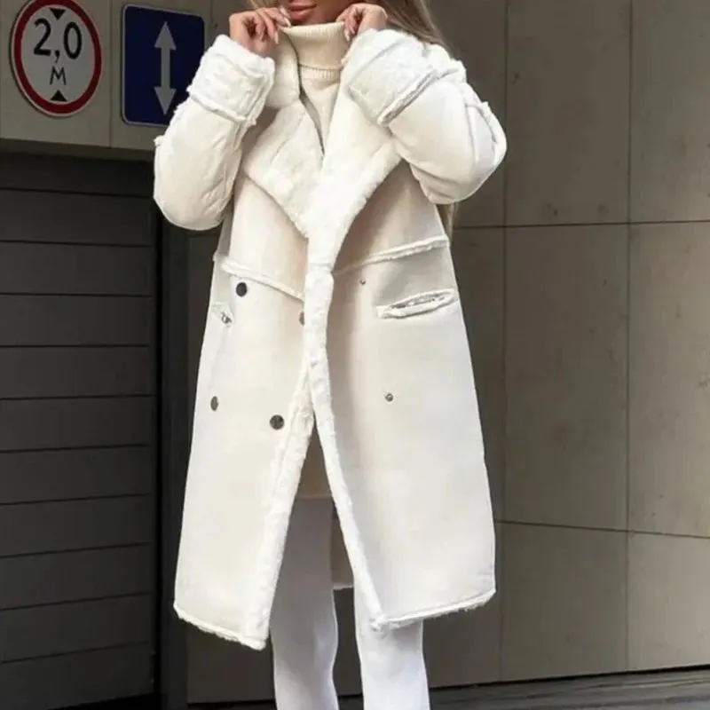 WarmNest Wool Lapel Coat