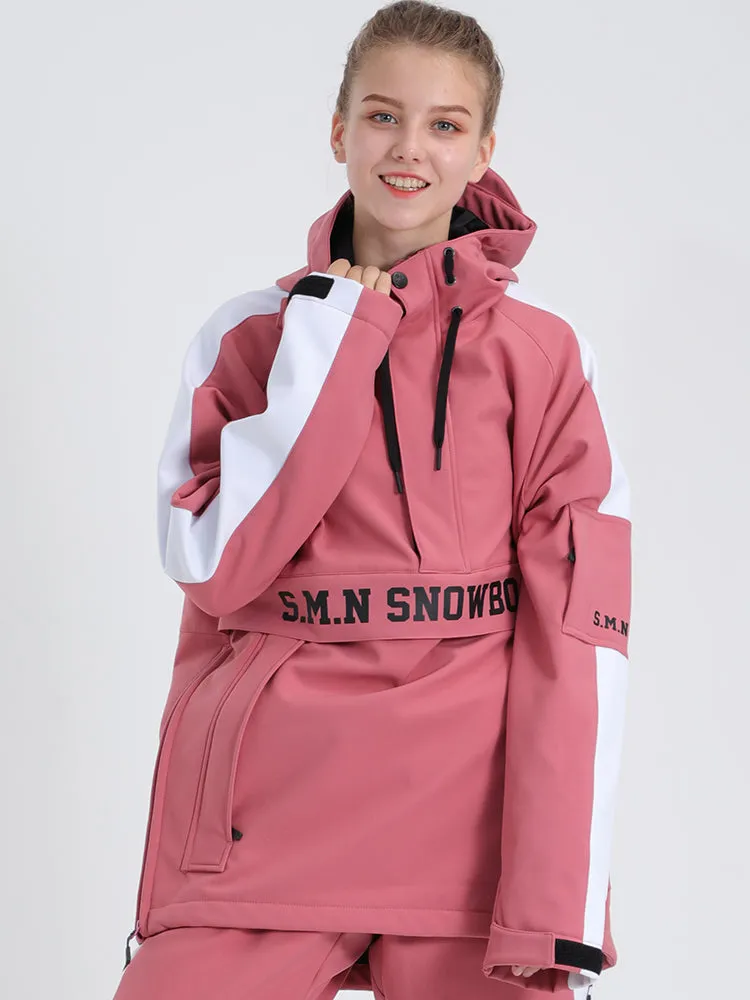 Women's New Pink Ski Suit Windproof And Waterproof Winter Jacket Outdoor Warm Hoodie Sweater Snowboard Clothes